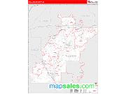 Talladega County, AL Zip Code Wall Map