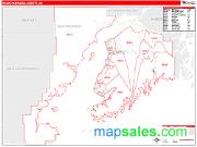 Kenai Peninsula County, AK Zip Code Wall Map