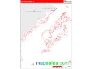 Kodiak Island County, AK Zip Code Wall Map