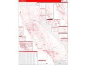 California Zip Code Wall Map