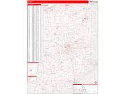Indiana Zip Code Wall Map