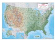 Physical Wall Map Of The US from National Geographic