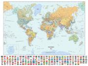 World Flags Wall Map
