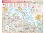 Manitoba and Saskatchewan Wall Map