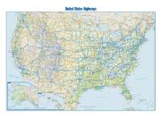 US Interstate Wall Map