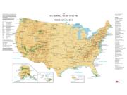 National Park system of the United States Wall Map