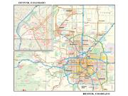 Denver CO Wall Map