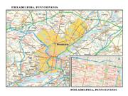 Philadelphia PA Wall Map
