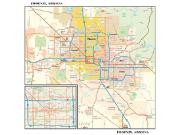 Phoenix AZ Wall Map