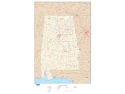 Alabama Wall Map