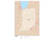 Indiana Wall Map