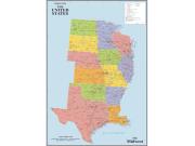 Midwest Wall Map