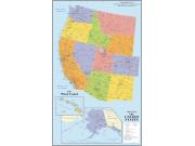West Coast Wall Map