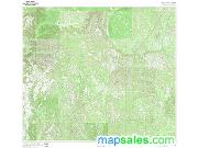 Conecuh, AL Topographic Wall Map