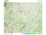 Cullman, AL Topographic Wall Map