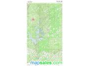 Tallapoosa, AL Topographic Wall Map