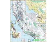 California Zip Code Wall Maps