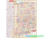 Indiana Wall Map