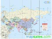 Continent Wall Map