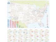 US Baseball Wall Map