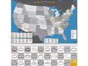US Racetrack Wall Maps