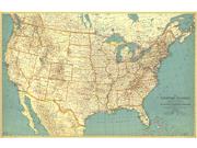 The United States 1933 Wall Map