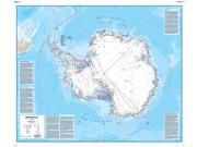 Antarctica Political Wall Map