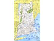 Western New England US 1975 Wall Map