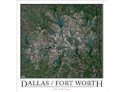 Dallas-Fort Worth Wall Map