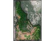 Idaho Satellite Wall Map