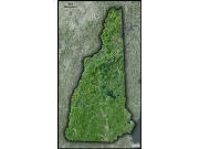 New Hampshire Satellite Wall Map