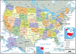 Usa Map Political