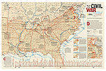 Battles of the Civil War Wall Map