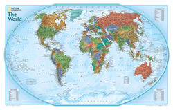 World Political Explorer Wall Map
