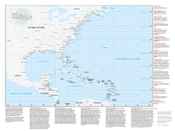 Hurricane Tracking Wall Map