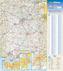 Alabama Wall Map