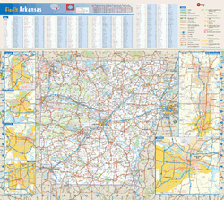 Arkansas Wall Map