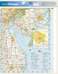 Delaware Wall Map