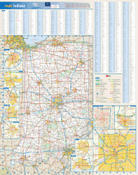 Indiana Wall Map
