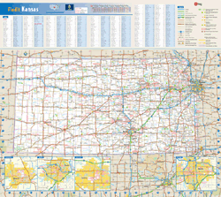Kansas Wall Map