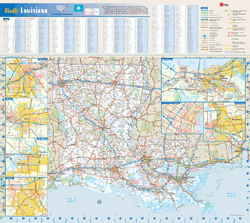 Louisiana Wall Map
