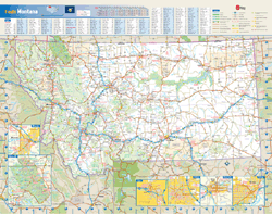 Montana Wall Map