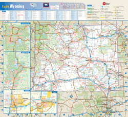 Wyoming Wall Map