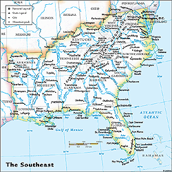 Us Map Southeast