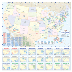 Usa Map Baseball