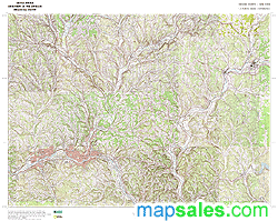 Broome County, NY Topo Wall Map