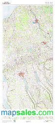 Cayuga County, NY Topo Wall Map