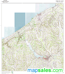 Chautauqua County, NY Topo Wall Map