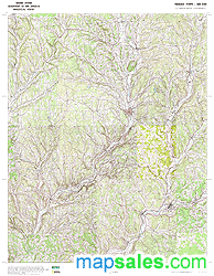 Chenango County, NY Topo Wall Map