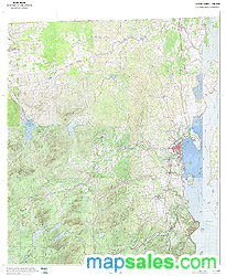 Clinton County, NY Topo Wall Map